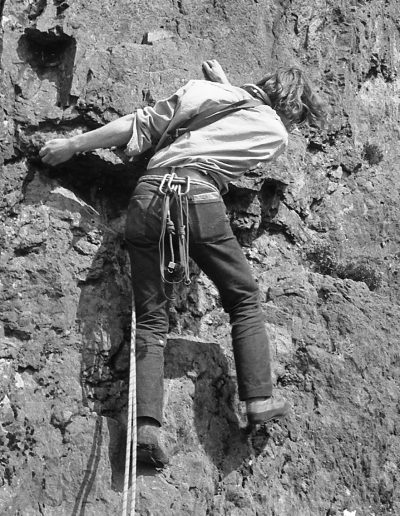 Me climbing in Llanberis Pass '68