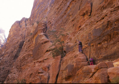 Wadi Rum Sabbah's route up Jebel Rum